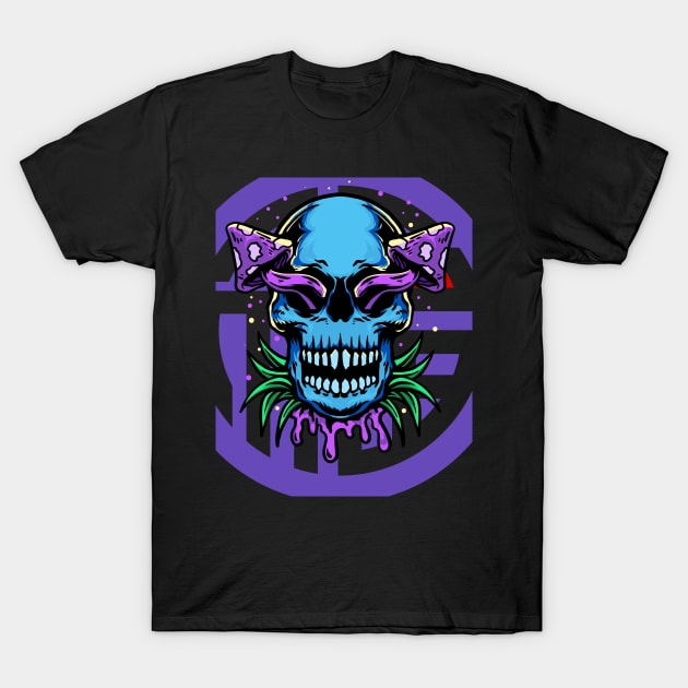 skull tattoo T-Shirt by funnyd